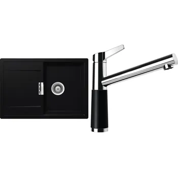 Granitový dřez Set Schock S6-4 (dřez Mono D-100S Puro + baterie SC-510 Puro)