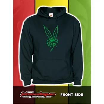 Pánská mikina TEKNOSHOP GREEN VICTORY dnb mikina s kapucí s potiskem L černá