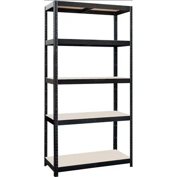 Dílenský regál M.A.T. GROUP regál 900x450x1800mm, 5 polic, ocel + MDF deska