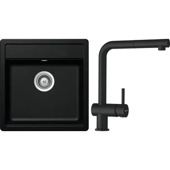 Granitový dřez Set Schock S11-2 (dřez Mono N-100S Magma + baterie Epos.120 Magma)