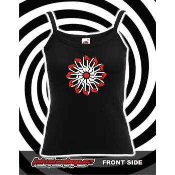 TEKNOSHOP Flower tekno tílko s potiskem dámské XL červené