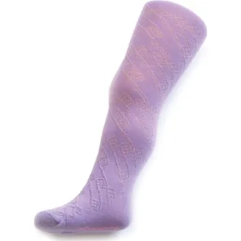 Dětské žakárové punčocháče New Baby fialové, vel. 116 (5-6 let)