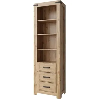 Knihovna MORITZ regál otevřený 3s - dub wotan