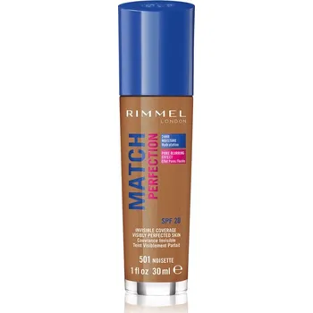 Make-up Rimmel Match Perfection tekutý make-up SPF 20 odstín 501 Noisette 30 ml