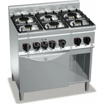 Sporák Plynový sporák Bertos G6F6PW+FE1 (31,5 kW) Varianta: Plynový sporák Bertos G6F6PW+FE1 (31,5 kW)