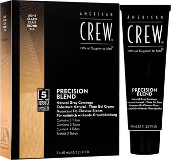 Barva na vlasy American Crew Precision Blend Color 3x 40 ml 7-8 světlá