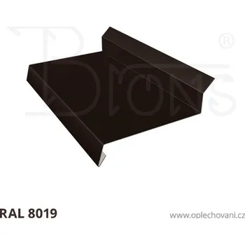 Střešní lemovaní Oplechování říms rš 170 tmavě hnědá