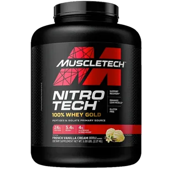 Protein MuscleTech Nitro-Tech 100% Whey GOLD 2,27kg - francouzská vanilka