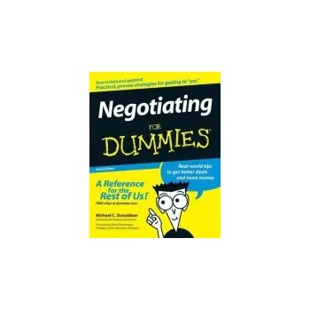Cizojazyčná kniha Negotiating For Dummies - Donaldson, Michael C.