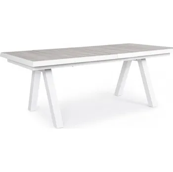 Zahradní stůl BIZZOTTO Rozkládací zahradní stůl KRION 205-265x103 cm bílá 0663325