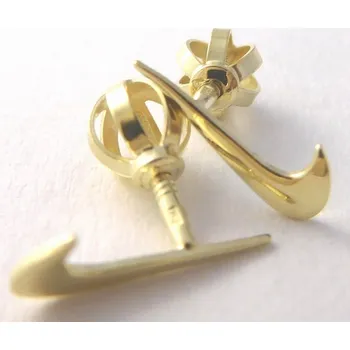 Náušnice Klenoty Budín Zlaté pecičky zlaté pecky náušnice ve tvaru NIKE na šroubek 585/0,67gr 231041013 (Klenoty Budín Zlaté pecičky zlaté pecky náušnice ve tvaru NIKE na šroubek 585/0,67gr 231041013)