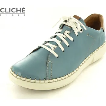 Dámské polobotky Světle modré polobotky Louisa 03, vel 43 43