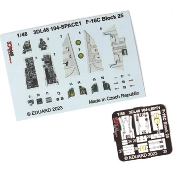 Plastikový model Eduard 1/48 F-16C Block 25 SPACE (KINETIC)