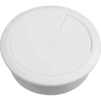 INS61214 2x Kabelová průchodka 60mm, System+, Bílá, Schneider