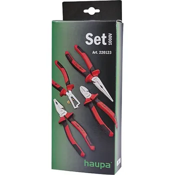 Kleště 220123 Sada izolovaného nářadí VDE, 4 ks, Haupa