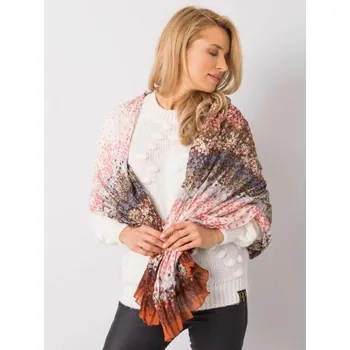 Dámský šátek s květinovým vzorem JUDAH tmavě oranžový