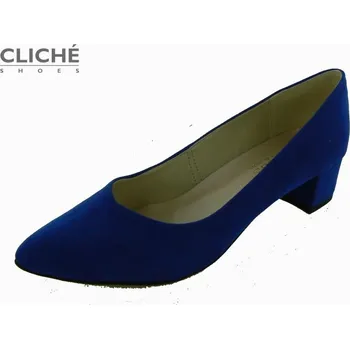 Dámské lodičky Lodičky, královská modrá, na nízkém podpatku, nadměrné, NOESS 44