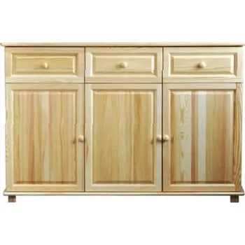 Komoda ImportWorld Komoda Zora masiv - v100 x š150 x h45 cm (Barva dřeva: Borovice)