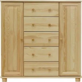 Ložnice ImportWorld Komoda Josef - v122 x š118 x h47 cm (Barva dřeva: Bílá)