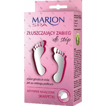 Masážní přístroj Marion Spa exfoliační základna na nohy 1 op. (2x20ml) + ponožky