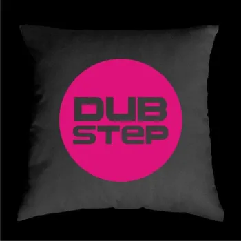 Dekorativní polštářek TEKNOSHOP Dubstep Circle dnb polštářek s potiskem zelený