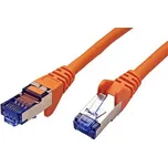 21.92.1817 Propojovací kabel RJ45/RJ45, S/FTP, 0,25m, kat. 6A, oranžový