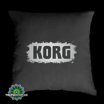 Dekorativní polštářek TEKNOSHOP Korg tekno polštářek s potiskem červený