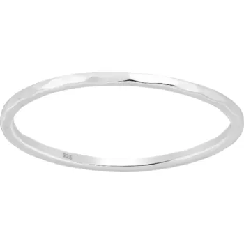 Prsten Stříbrný prstýnek kroužek Hammered Velikost: 5/49 Ag 925/1000