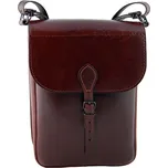 Zubíček Lesnická kožená brašna - hnědá hovězina Varianta: zdobená