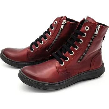 Dámská zimní obuv Dámská kotníková obuv 5736-00210 CHACAL vínová Barva: vínová, Velikost: 37