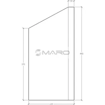Krbová kamna HAAS+SOHN Náhradní díl Cihla 103 šamot 30 x 235 x 480 mm, 0050101030005