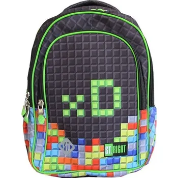 Školní batoh Studentský batoh St.RIGHT -XD Block GAMER 4 komorový, BP58, rozměry: 40 x 28 x 18 cm