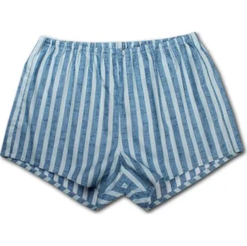 Pánské spodní prádlo LUIZ Pánské plátěné trenýrky KLASIK 866 - Tyrkysová Velikost: 56