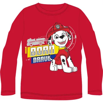 Chlapecké tričko dlouhý rukáv Paw Patrol červené 110