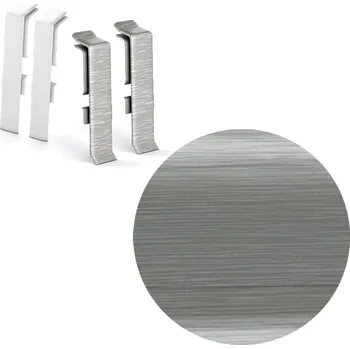 soklová lišta NOVÁK Spojka k soklové liště PVC dekor hliník 62x15 2ks NG6EG3