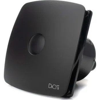 ventilátor do koupelny Ventilátor černý RIO d100 mm se zpětnou klapkou a kuličkovými ložisky MIKAWI 59-4350