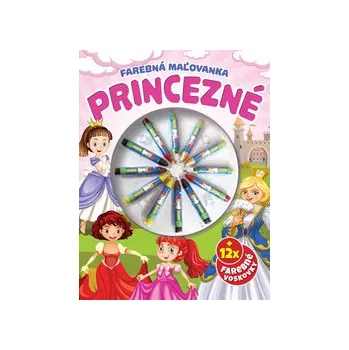 Princezné Farebná omaľovanka