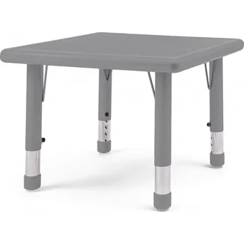 Dětský stůl Dětský výškově nastavitelný stůl ČTVEREC Šedá