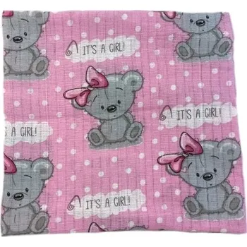 Dětská osuška Teddy girl na růžové | RTex