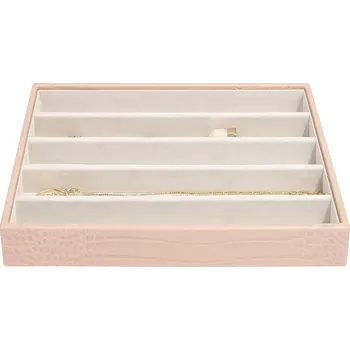 Šperkovnice Stackers, Krabička na šperky Stackers Croc s 5 přihrádkami classic růžová - Formadore