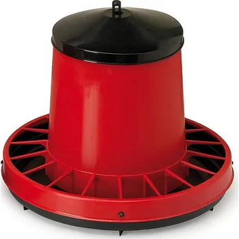 krmítko pro hospodářská zvířata Závěsné krmítko pro drůbež tubusové červeno-černé 3 kg