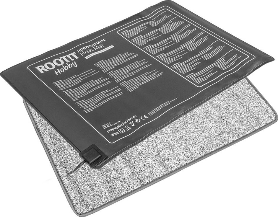 Tappeto Termico ROOT!T PROP25W Per Piantine E Talee, 40x60 Cm - Riscalda Di 5.5-11°C, Impermeabile, Accelera La Germinazione