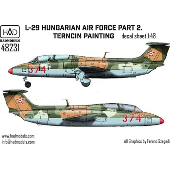 Plastikový model HAD models 1/48 Decal L-29 Hungarian Air Force Part 2
