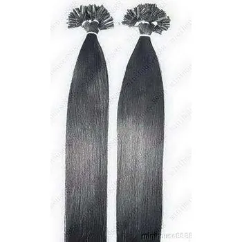 Příčesek KERATIN LUXURY ROYAL 100 pramenů ČERNÁ #01,80g, 50cm, 100% lidské vlasy k prodloužení