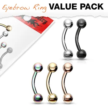 Piercing Piercing do obočí z chirurgické oceli VC-004