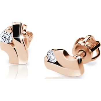 Náušnice ŠPERKY-NM, Zlaté dámské náušnice pecky 2743 růžové zlato