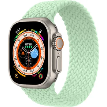 Řemínek na hodinky Beweare Elastický pletený řemínek na Apple Watch na 8 / 7 / 6 / 5 / 4 / 3 / 2 / SE (49/45/44/42 mm) - pistáciový