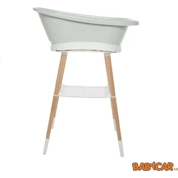 koupací vanička BÉBÉ-JOU sada digitální vanička SENSE EDITION se stojanem Sky Green