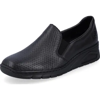 Dámské polobotky DÁMSKÉ POLOBOTKY RIEKER N3363-01 ČERNÁ Barva: Černá, Velikost: 40