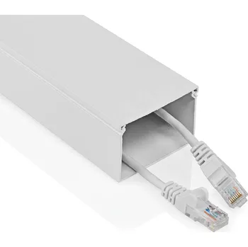kabelová chránička Nedis Kabelová lišta hliníková 60x40 mm, délka 1.1 m, bílá (CMDT6040WT110)